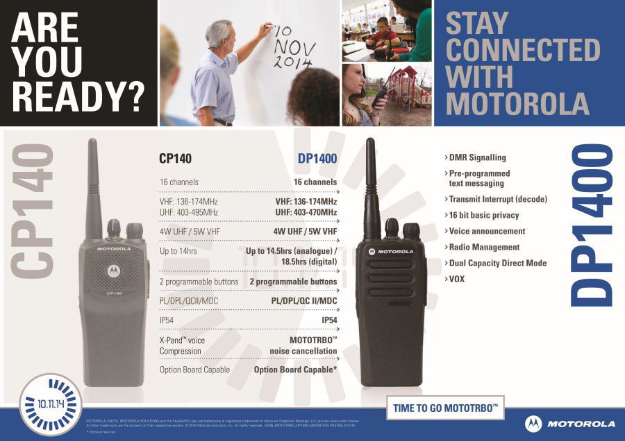 Migration CP140 DP1400