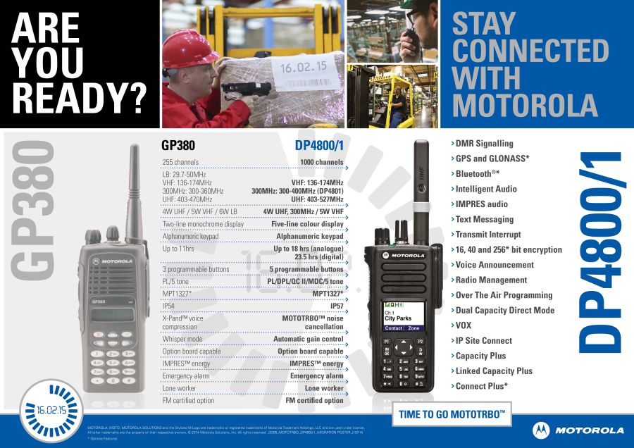 Migration GP380 DP4800